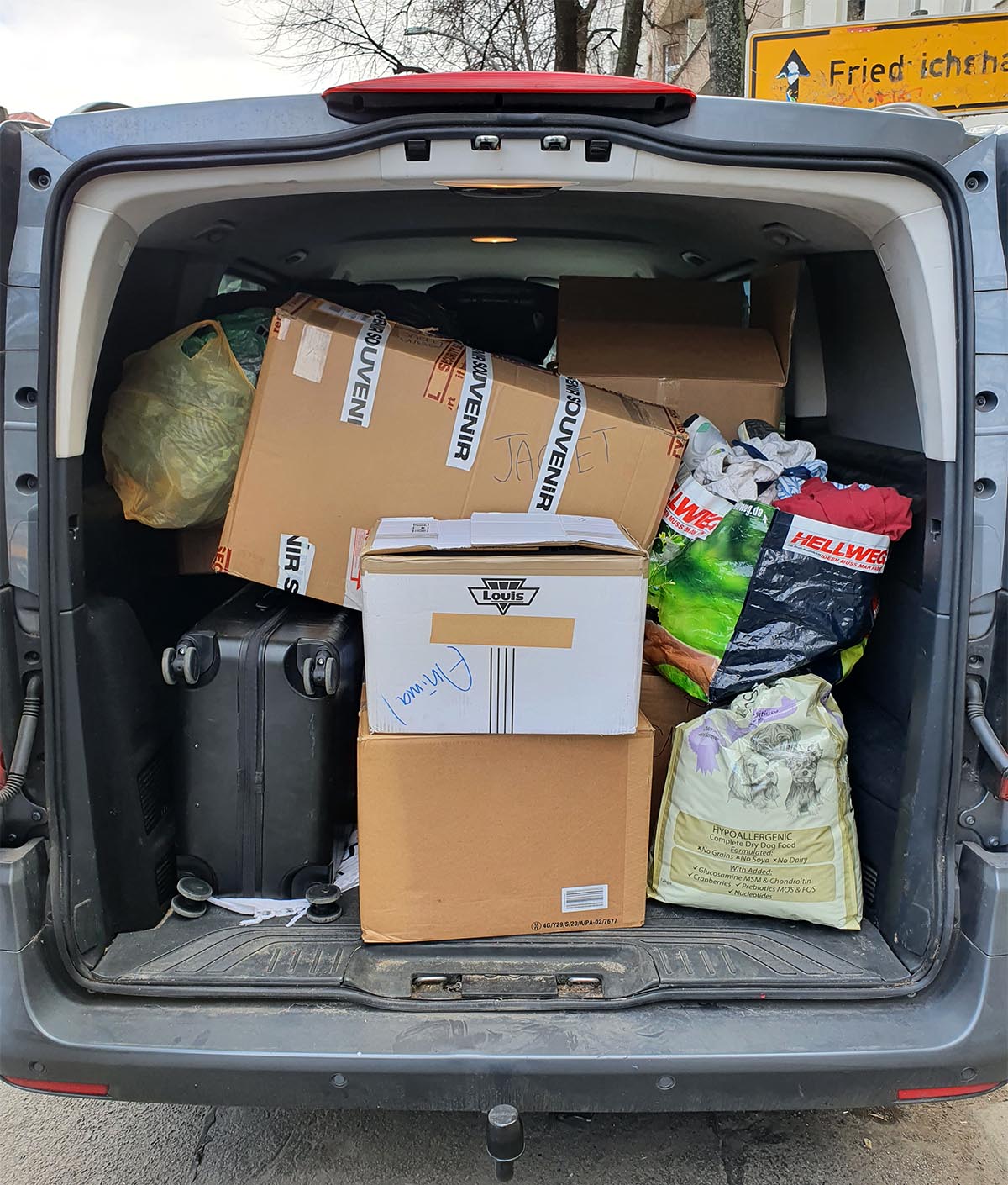 Collection of donations in Mitte Berlin